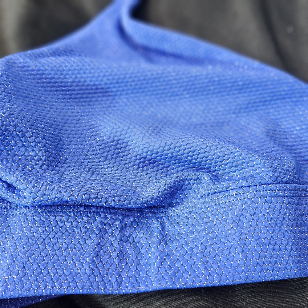 Time And True Juniors Blue Sparkle Bikini Swim Top XL image 3